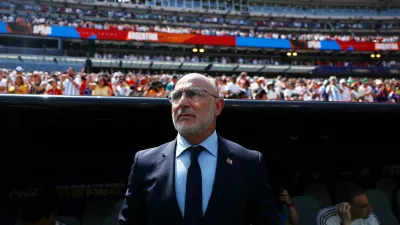 Soccer Football - FIFA World Cup 2026 - Final - Spain v Argentina - New York/New Jersey Stadium, East Rutherford, New Jersey, U.S. - July 19, 2026 Spain coach Luis De La Fuente before the match REUTERS/Kai Pfaffenbach   TPX IMAGES OF THE DAY