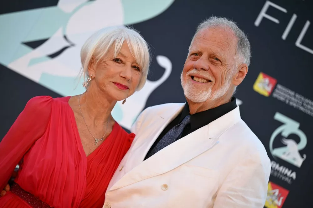 Helen Mirren arrived at the Taormina Film Festival in Taormina, Sicily, Italy, as part of the event&acirc;&euro;&trade;s ongoing international film programme.The acclaimed actress, a multi-award winner across major global ceremonies, made a notable appearance at the festival venue.Pictured: helen mirren,taylor hackford,Image: 1109873585, License: Rights-managed, Restrictions: -ITA, Model Release: no, Pictured: helen mirren,taylor hackford 