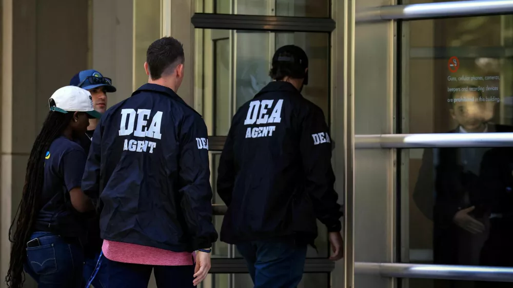 Members of the Drug Enforcement Administration (DEA) arrive to attend the sentencing hearing for Ismael "El Mayo" Zambada, the Sinaloa cartel co-founder, in Brooklyn, New York, U.S., July 20, 2026. REUTERS/Brendan McDermid