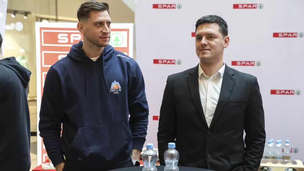 Sini&scaron;a Bilič, Daniel Radosavljević- 11.02.2025 - ko&scaron;arka - novinarska konferenca pred sklepnim turnirjem pokala Slovenije za mo&scaron;ke in finalom za ženske.//FOTO: Jaka Gasar / Foto: Jaka Gasar