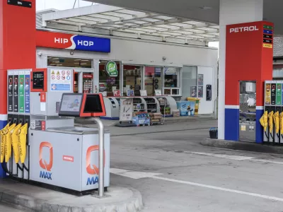 - 14.03.2026 - nedelujoča bencinska črpalka, kriza z nafto, gorivo, nafta, Petrol//FOTO: Jaka Gasar