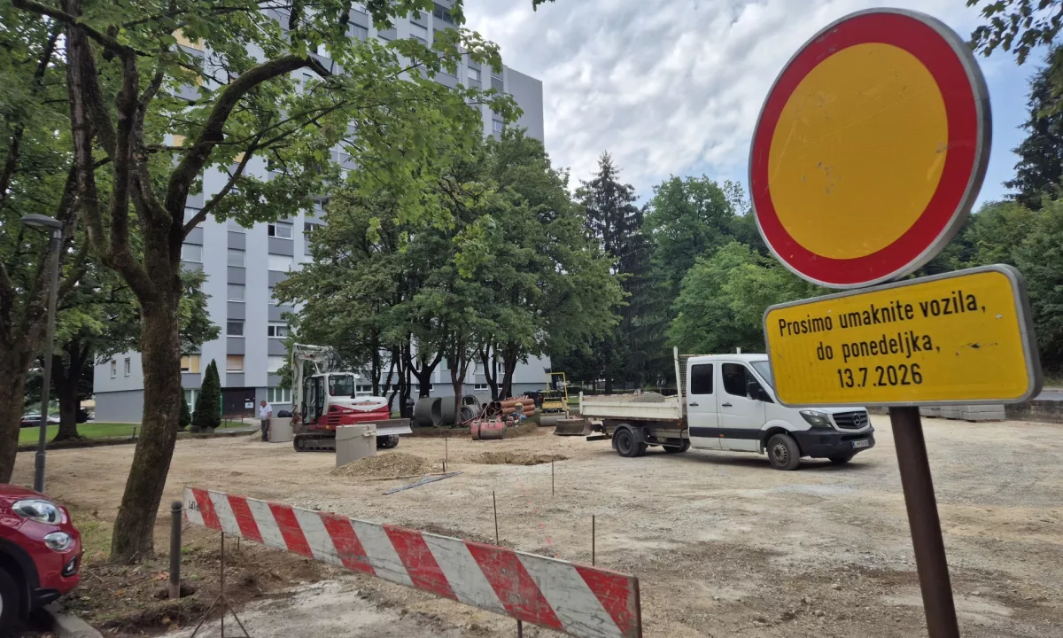Gradbeni stroji in pokriti parkomati v Štepanjskem naselju: zakaj novi režim še ni zaživel?