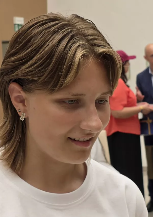 ukrajinski otroci letovanje Strunjan, Oleksandra Shekhovtskova / Foto: Katja Gle&scaron;čič 