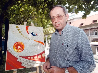 Slikanje, slikar likovna kolonija Ivan Marko Rupnik
