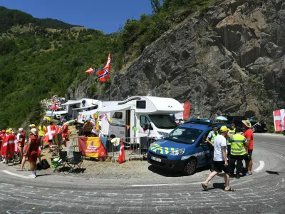 &Scaron;e zdaleč ni najtežji, toda glede prepoznavnosti in vzdu&scaron;ja je Alpe d'Huez bržkone klanec &scaron;tevilka ena Toura. F Profimedia