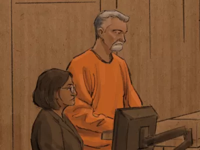Vance Boelter appears in court during his sentencing hearing after he pleaded guilty to the 2025 killings of Democratic state Representative Melissa Hortman and her husband Mark, and the shootings of State Senator John Hoffman and his wife Yvette, at the Diana E. Murphy United States Federal Courthouse in Minneapolis, Minnesota, U.S., July 23, 2026 in this courtroom sketch. REUTERS/Cedric Hohnstadt