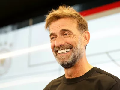 Soccer Football - Germany DFB announces new manager of national soccer team - DFB Campus, Frankfurt, Germany - July 24, 2026 Juergen Klopp, newly appointed manager of German national soccer team, attends a press conference REUTERS/Heiko Becker   TPX IMAGES OF THE DAY