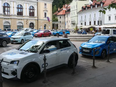 - 24.07.2026. - Parkiri&scaron;če podjetja Avantgo na Krekovem trgu v Ljubljani.//FOTO: Bojan Velikonja