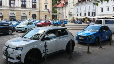 - 24.07.2026. - Parkirišče podjetja Avantgo na Krekovem trgu v Ljubljani.//FOTO: Bojan Velikonja