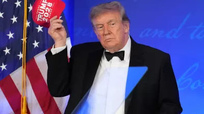 President Donald Trump speaks at the White House Correspondents' Association dinner at the Waldorf Astoria Washington DC, Friday, July 24, 2026, in Washington. (AP Photo/Mark Schiefelbein)