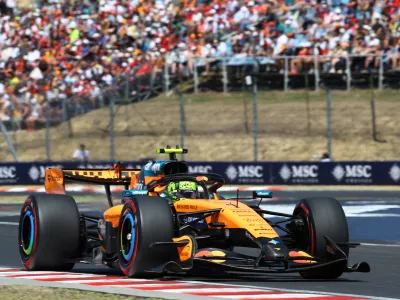 Formula One F1 - Hungarian Grand Prix - Hungaroring, Budapest, Hungary - July 25, 2026 McLaren's Lando Norris during practice REUTERS/Bernadett Szabo