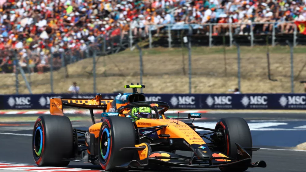 Formula One F1 - Hungarian Grand Prix - Hungaroring, Budapest, Hungary - July 25, 2026 McLaren's Lando Norris during practice REUTERS/Bernadett Szabo