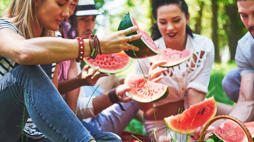 Group of friends having pic-nic in a park on a sunny day - People hanging out, having fun while grilling and relaxing. / Foto: Standret Getty Images