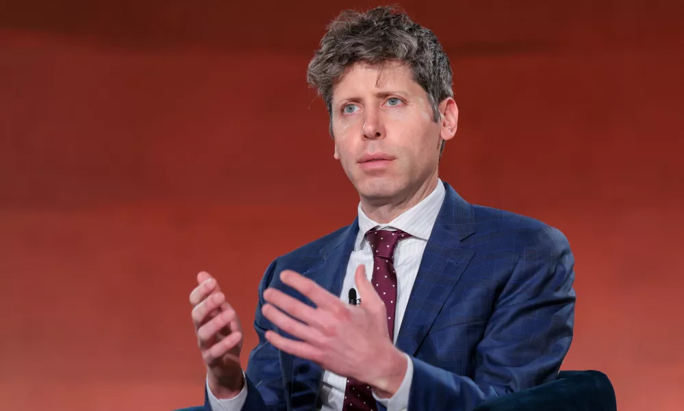 CEO of OpenAI Sam Altman speaks during the 2026 Infrastructure Summit of government officials, corporate executives, and labor leaders, in Washington, D.C., U.S., March 11, 2026. REUTERS/Kylie Cooper