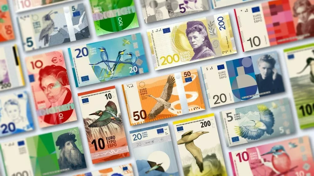 Oblikovni predlogi novih evrskih bankovcev. / Foto: Ecb