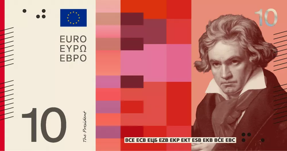 Na desetaku je nem&scaron;ki skladatelj Ludwig van Beethoven. / Foto: Ecb