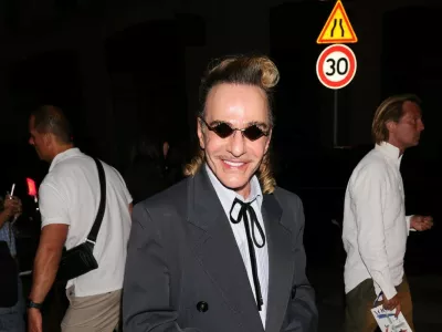John Galliano seen leaving Vogue World Paris after Party during Haute Couture Week FW2024 in Paris on 23rd June 2024Pictured: john galliano,Image: 884273803, License: Rights-managed, Restrictions: Worldwide, Model Release: no, Pictured: john galliano 