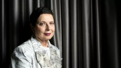 Actress Isabella Rossellini of Italy poses after winning the "Excellence Award 2026" at the 79th Locarno Film Festival, in Locarno, Switzerland, Wednesday, Aug. 5, 2026. (Jean-Christophe Bott/Keystone via AP)