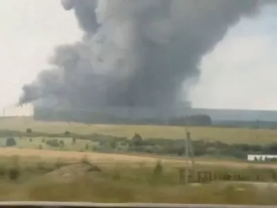 Smoke rises from a warehouse of Russian online retailer Wildberries that the Russian officials say is following a Ukrainian drone attack, in Mastinovka, Penza Region, Russia, July 30, 2026, in this screengrab taken from a social media video. SOCIAL MEDIA/via REUTERS THIS IMAGE HAS BEEN SUPPLIED BY A THIRD PARTY. NO RESALES. NO ARCHIVES. VERIFICATION: - Facilities, poles, road signage and terrain matched archive and satellite imagery - Date verified by Russian officials who said a warehouse of Russian retailer Wildberries caught fire in - Penza after a Ukrainian drone attack and statement from Wildberries confirming the attack - NASA FIRMS detected thermal activities in the location in the early hours of July 30 - No older version of the video found online before July 30