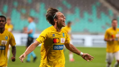 - !. gol za Bravo, Rok Kopatin,- 23.07.2026. - Nogomet, kvalifikacije Konferenčna liga, NK Bravo - KF Shkendija.//FOTO: Bojan Velikonja