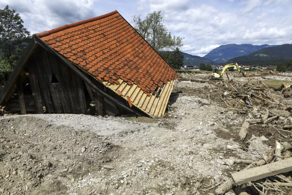 Radmirje- 08.08.2023 &ndash; najhuj&scaron;a naravna ujma v zgodovini Slovenije - prizadeti dve tretjini države - ujma - poplave &ndash; zemeljski plazovi &ndash; //FOTO: Luka Cjuha