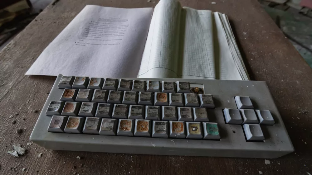Jupiter Factory in Pripyat, Chernobyl exclusion Zone. Chernobyl Nuclear Power Plant Zone of Alienation in Ukraine Soviet Union