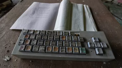 Jupiter Factory in Pripyat, Chernobyl exclusion Zone. Chernobyl Nuclear Power Plant Zone of Alienation in Ukraine Soviet Union