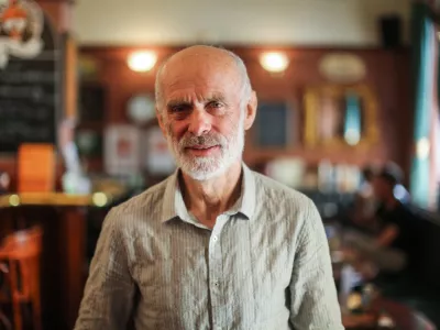 27.06.2018. Slovenski alpinist Andrej &Scaron;tremfelj dobitnik leto&scaron;nje nagrade zlati cepin za življenjsko delo v alpinizmu.//FOTO: Bojan Velikonja