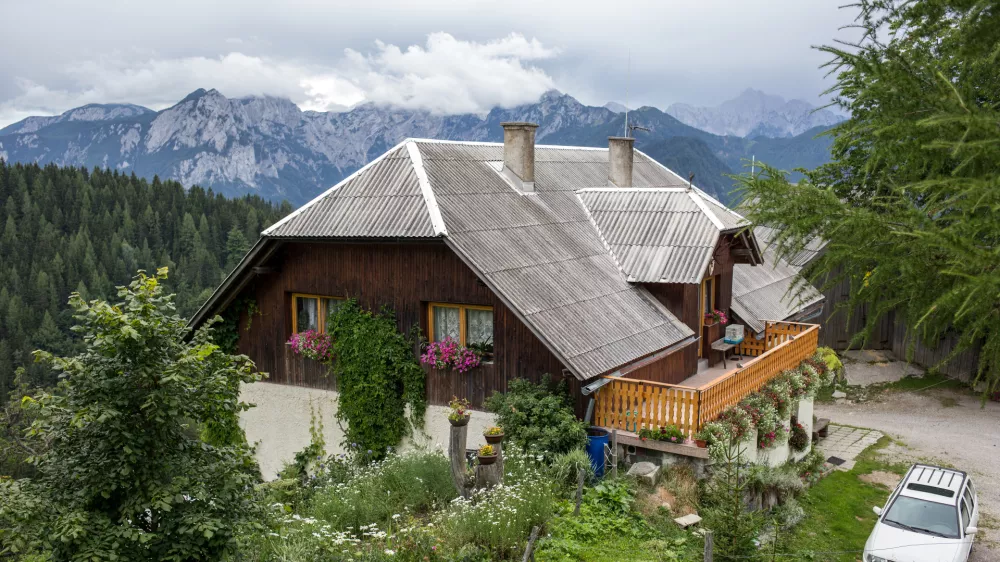 - Solčava - izletni&scaron;ka kmetija Bukovc (Bukovnik) pod Raduho, na nadmorski vi&scaron;ini 1327 m, in velja za najvi&scaron;je ležečo kmetijo v Sloveniji- gora, gore, narava, pohodni&scaron;tvo, visokogorje, Kamni&scaron;ko Savinjske Alpe- 25.07.2017 - Visokogorske kmetije v Sloveniji - //FOTO: Matjaž Ru&scaron;t- OPOMBA: DNEVNIKOV OBJEKTIV - REPORTAŽA 2017 - / Foto: Matjaž Ru&scaron;t
