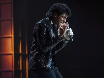 Jaafar Jackson as Michael Jackson in Michael. Photo Credit: Glen Wilson