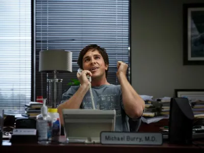Christian Bale plays Michael Burry in The Big Short from Paramount Pictures and Regency Enterprises