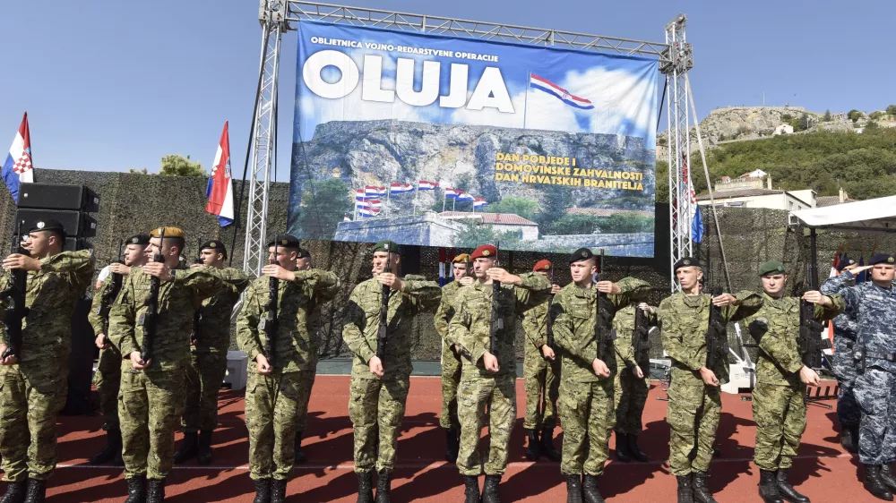 Dress rehearsal of the 31st anniversary of the Military-Police Operation Storm was held in Knin, Croatia, on July 04. 2026. Photo: Hrvoje Jelavic/PIXSELL/Sipa USANo Use Belgium. No Use Bosnia and Herzegovina. No Use Germany. No Use Croatia. No Use Vatican City.