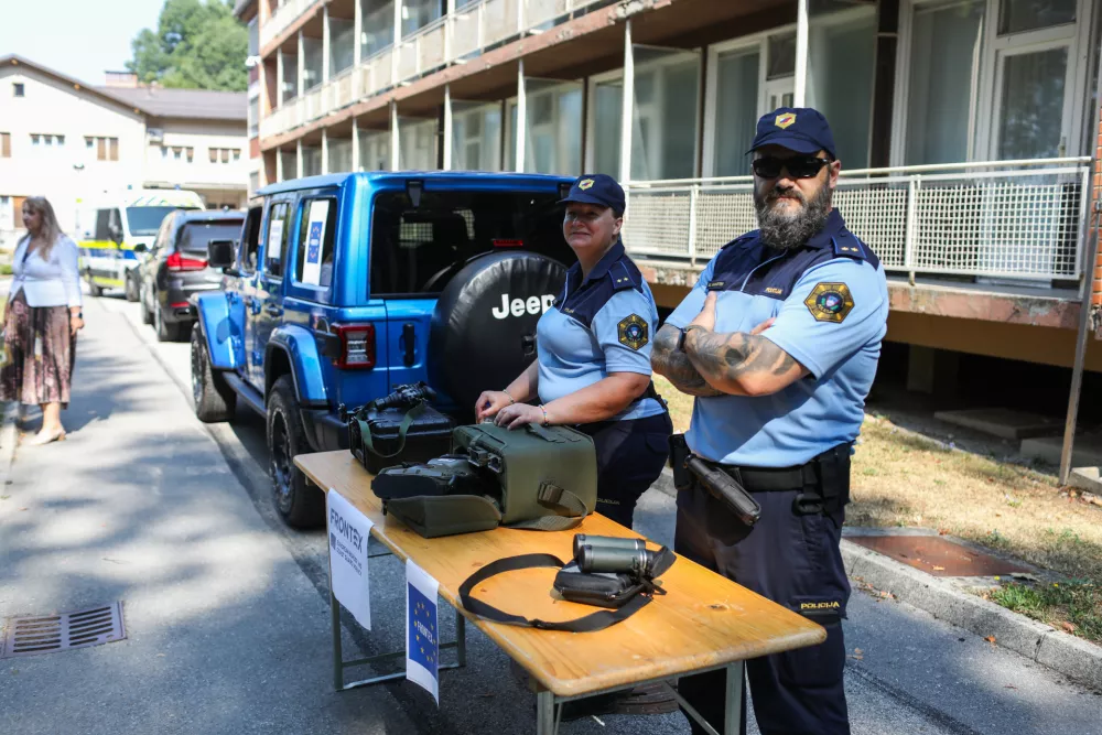 - Terensko vozilo Jeep Wrangler za mejne operacije Frontex,- 06.08.2026. Dan odprtih vrat Policijska akademija Tacen.//FOTO: Bojan Velikonja / Foto: Bojan Velikonja