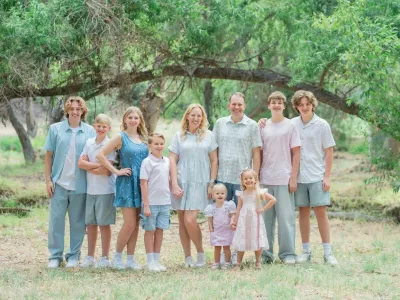 Story from Jam Press (Big Family Cost)Pictured: Kristine, Matt and their eight children.Mum-of-eight with 10.5M YouTube subscribers reveals kids are 'cheap' despite 5,000-per-month billsA mum with eight kids, who has a popular following on YouTube, has revealed their 5,000-per-month bills &ndash; but says kids are 'cheap'.When Kristine Pack met her husband, Matt, they both immediately agreed on one thing: they wanted lots of kids.Over the years, they've welcomed Alyssa, 19, David, 17, twins Zac and Chris, 16, Michael, 12, Owen, eight, Chloe, four and Jade, two.&nbsp;And while the pair's, aged 45 and 47, household is always full of chaos, there's one thing they're able to keep under a tight leash.Per week, they fork out 00 (USD) on groceries and a whopping additional 5,000 on other household bills, including tuition fees, a mortgage, music lessons, sports classes, travel, and pet costs.While it may seem like a lot, the average couple in the US, more specifically California, where the family resides, forks out around,800 per month.And Kristine, who boasts over 10.5 million subscribers on YouTube, says that there's "no excuse" for people putting off having kids."Kids are so cheap," she told creatorzine.com."You don't need to be making big bucks to have a family."There are always government plans to help out if that's something you need."We're lucky enough not to need this form of aid."But, to be honest, it's all about being good with money."Kids learn to adapt."Make food from scratch and batch cook."I always strive to make my kids the healthiest food possible."But that doesn't mean we always go for the most expensive cuts of meat or produce out there."Kristine and Matt, who split their time between California and Hawaii, met in 2003.Coming from big families themselves, having a small brood was never on the table.In general, their day starts at 6:45am and the first few hours are filled with work, gym sessions and taking the middle kids to school.&nbsp;After breakfast is served for the youngest and eldest bunch, it's time to continue with household chores and find time to turn the camera on and film for their YouTube channel.Kristine said: "It's pretty much non-stop chaos.&nbsp;"We're never sitting around doing nothing.&nbsp;"It's either work or the kids."When I do have free time, it's spent prepping food for the week and making sure we keep on top of the busy schedule."Their frugal and organised lifestyle means their home is filled with hand-me-downs galore, including clothes and toys.If they do find themselves short budget-wise, they will look at where to cut costs, with eating out, shopping and entertainment the first to be cut, as they consider them non-essential.While it's not always been an easy ride, they wouldn't picture life any other way.She added: "After the twins, I almost died."I wasn't sure if I wanted more kids."But, after a while, I knew we needed another one for the bunch."The dynamic flows; it's like they've always been here."There's little arguing and they're very sweet kids."Some people online say they're forced, not happy and everything is fake."But their words don't matter to us."The puzzle pieces always end up coming together."And life is better now."I didn't know it could get this good."Our world would be entirely empty without them."ENDSEDITOR'S NOTE: Exclusive Licence: An exclusive licence has been obtained directly from the verified copyright holder. Jam Press holds exclusive distribution rights for the agreed content within the terms of the contributor agreement.,Image: 1116958743, License: Rights-managed, Restrictions: EDITOR'S NOTE: Exclusive Licence: An exclusive licence has been obtained directly from the verified copyright holder. Jam Press holds exclusive distribution rights for the agreed content within the terms of the contributor agreement., Model Release: no 