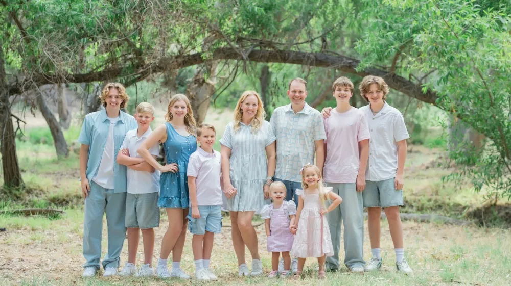 Story from Jam Press (Big Family Cost)Pictured: Kristine, Matt and their eight children.Mum-of-eight with 10.5M YouTube subscribers reveals kids are 'cheap' despite 5,000-per-month billsA mum with eight kids, who has a popular following on YouTube, has revealed their 5,000-per-month bills &ndash; but says kids are 'cheap'.When Kristine Pack met her husband, Matt, they both immediately agreed on one thing: they wanted lots of kids.Over the years, they've welcomed Alyssa, 19, David, 17, twins Zac and Chris, 16, Michael, 12, Owen, eight, Chloe, four and Jade, two.&nbsp;And while the pair's, aged 45 and 47, household is always full of chaos, there's one thing they're able to keep under a tight leash.Per week, they fork out 00 (USD) on groceries and a whopping additional 5,000 on other household bills, including tuition fees, a mortgage, music lessons, sports classes, travel, and pet costs.While it may seem like a lot, the average couple in the US, more specifically California, where the family resides, forks out around,800 per month.And Kristine, who boasts over 10.5 million subscribers on YouTube, says that there's "no excuse" for people putting off having kids."Kids are so cheap," she told creatorzine.com."You don't need to be making big bucks to have a family."There are always government plans to help out if that's something you need."We're lucky enough not to need this form of aid."But, to be honest, it's all about being good with money."Kids learn to adapt."Make food from scratch and batch cook."I always strive to make my kids the healthiest food possible."But that doesn't mean we always go for the most expensive cuts of meat or produce out there."Kristine and Matt, who split their time between California and Hawaii, met in 2003.Coming from big families themselves, having a small brood was never on the table.In general, their day starts at 6:45am and the first few hours are filled with work, gym sessions and taking the middle kids to school.&nbsp;After breakfast is served for the youngest and eldest bunch, it's time to continue with household chores and find time to turn the camera on and film for their YouTube channel.Kristine said: "It's pretty much non-stop chaos.&nbsp;"We're never sitting around doing nothing.&nbsp;"It's either work or the kids."When I do have free time, it's spent prepping food for the week and making sure we keep on top of the busy schedule."Their frugal and organised lifestyle means their home is filled with hand-me-downs galore, including clothes and toys.If they do find themselves short budget-wise, they will look at where to cut costs, with eating out, shopping and entertainment the first to be cut, as they consider them non-essential.While it's not always been an easy ride, they wouldn't picture life any other way.She added: "After the twins, I almost died."I wasn't sure if I wanted more kids."But, after a while, I knew we needed another one for the bunch."The dynamic flows; it's like they've always been here."There's little arguing and they're very sweet kids."Some people online say they're forced, not happy and everything is fake."But their words don't matter to us."The puzzle pieces always end up coming together."And life is better now."I didn't know it could get this good."Our world would be entirely empty without them."ENDSEDITOR'S NOTE: Exclusive Licence: An exclusive licence has been obtained directly from the verified copyright holder. Jam Press holds exclusive distribution rights for the agreed content within the terms of the contributor agreement.,Image: 1116958743, License: Rights-managed, Restrictions: EDITOR'S NOTE: Exclusive Licence: An exclusive licence has been obtained directly from the verified copyright holder. Jam Press holds exclusive distribution rights for the agreed content within the terms of the contributor agreement., Model Release: no 