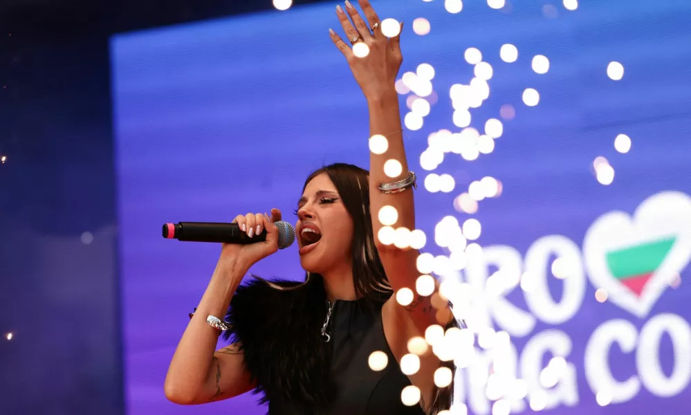 DARA, winner of the 2026 Eurovision Song Contest performs during a concert in Sofia, Bulgaria, May 19, 2026. REUTERS/Spasiyana Sergieva