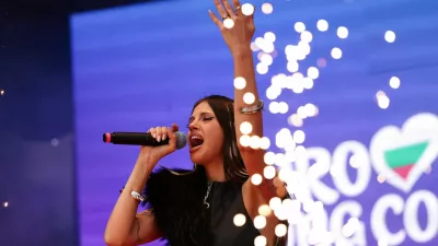 DARA, winner of the 2026 Eurovision Song Contest performs during a concert in Sofia, Bulgaria, May 19, 2026. REUTERS/Spasiyana Sergieva