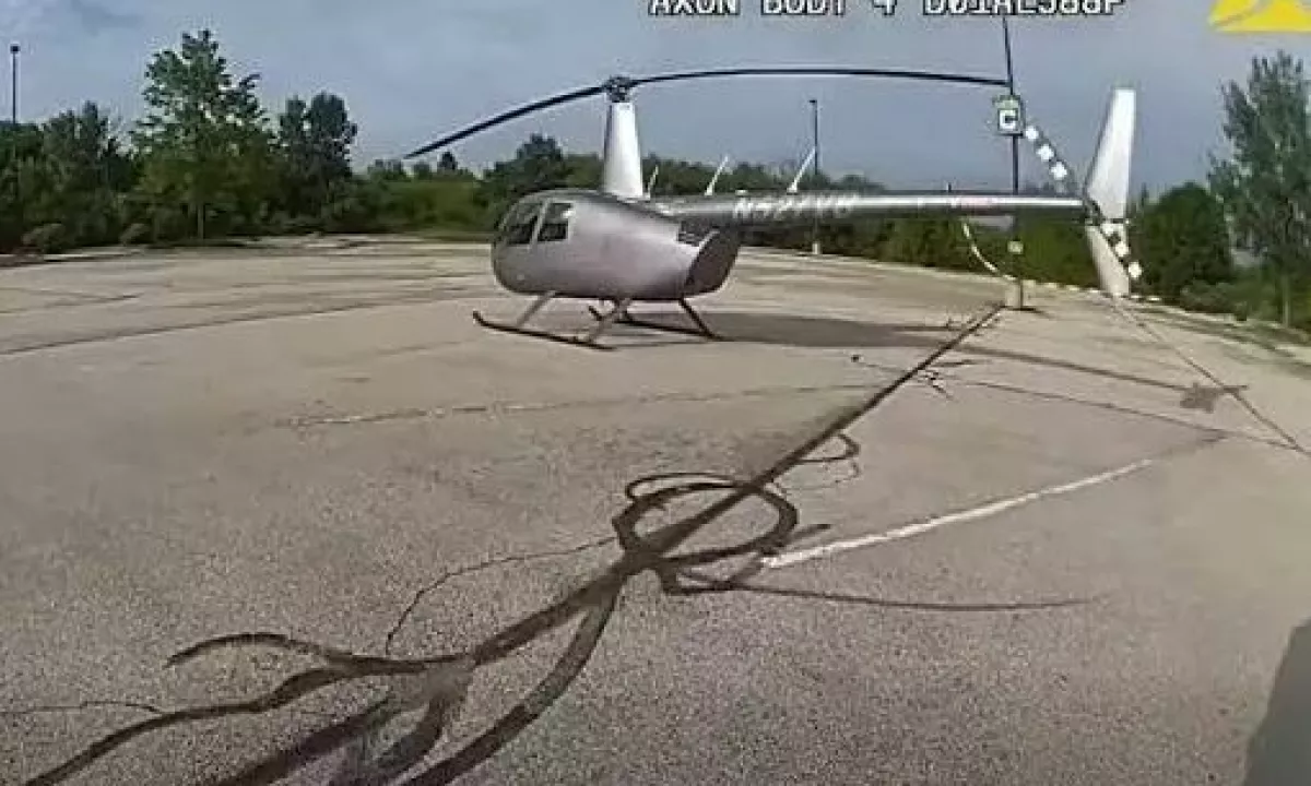 (VIDEO) V trgovino s helikopterjem, ker bi bila pot z avtom predolga