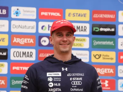 - Žan Kranjec,- 07.10.2025. Predstavitev reprezentanc Smučarske zveze Slovenije za novo tekmovalno sezono.//FOTO: Bojan Velikonja