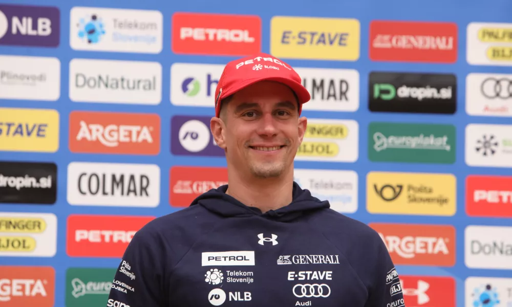- Žan Kranjec,- 07.10.2025. Predstavitev reprezentanc Smučarske zveze Slovenije za novo tekmovalno sezono.//FOTO: Bojan Velikonja