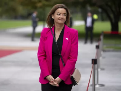 Tanja Fajon13.10.2025 - Uradni obisk generalnega sekretarja zveze NATOFOTO: Nik Erik Neubauer