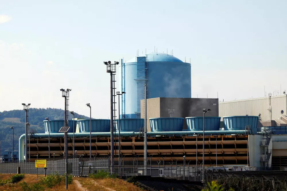 A view of the nuclear power plant in Krsko, Slovenia, August 5, 2026. REUTERS/Borut Zivulovic