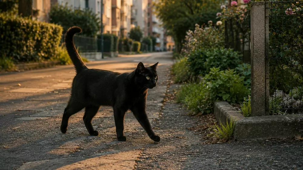 y Zgodba Nedeljskega, Mala črna pocestnica / Foto: Chatgpt