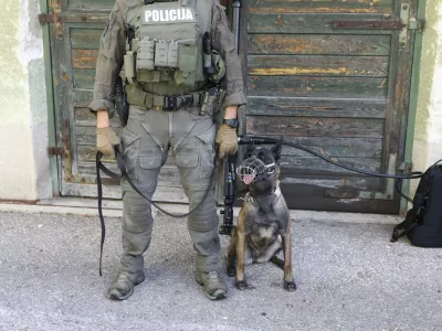 28.8.2025 - Simbolična fotografija - Specialna enota policije - Policija - policijski kamp za srednje&scaron;olceFoto: Luka Cjuha