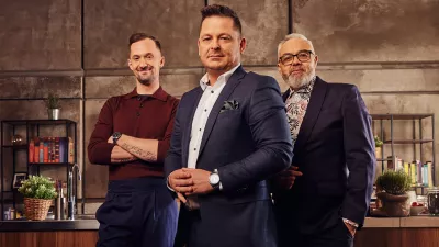 Masterchef SlovenijaSodni&scaron;ka trojica Mojmir &Scaron;iftar, Luka Jezer&scaron;ek in Karim Merdjadi (foto: POP TV) / Foto: Pop Tv