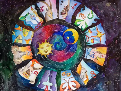 "Horoscope, watercolor painting" / Foto: Eugene_dudar