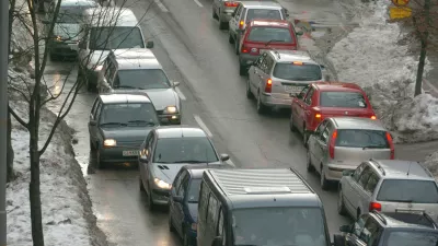 prometni zastoj - Reslejeva ulica, Ljubljana, kolona vozil, sredi&scaron;če mesta zaprto za promet, avtomobili, avto, //FOTO: Bojan Velikonja OPOMBA: ZA OBJAVO V ČASOPISU DNEVNIK / Foto: Bojan Velikonja