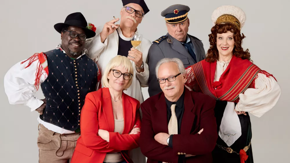 TV Poper se vrača Inacio Bintchende, Boris, Kobal, Gojmir Le&scaron;njak Gojc, Nata&scaron;a Tič Ralijan, Nata&scaron;a Živkovič, Boris Devetak / Foto: Tv Poper