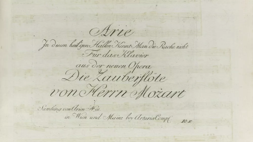 First Artaria edition of Die Zauberfl&ouml;te by W.A. Mozart, 1791-1792. Private Collection.,Image: 560804830, License: Rights-managed, Restrictions:, Model Release: no / Foto: Profimedia
