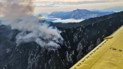 Kranjska Gora.Pozar v okolici Kranjske Gore.Foto: Uprava Republike Slovenije za zascito in resevanje